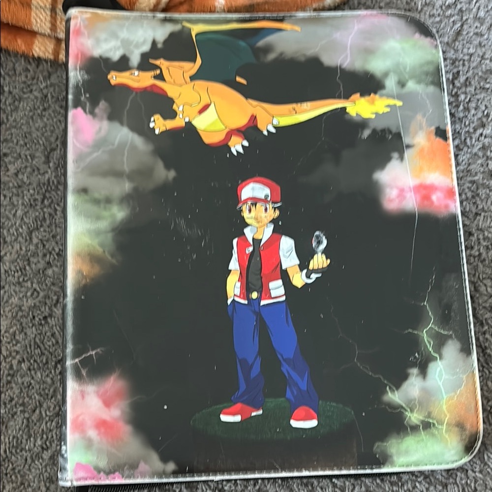 Kids Pokémon Themed Binder with Charizard Design